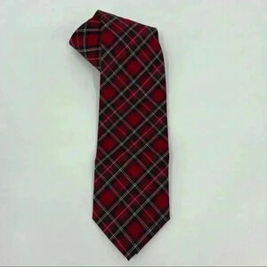 Pendleton‎ Plaid Men’s Red 100% Wool Tie